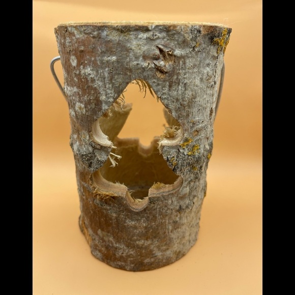 Rustic Log Lantern, Preowned (For Bundles Only) - Picture 2 of 10